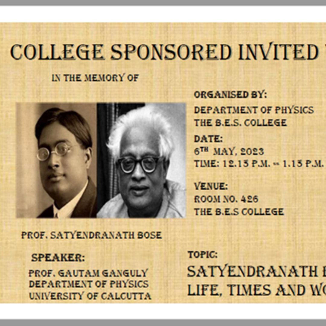 Satyendranath Bose: Life, Times and Work