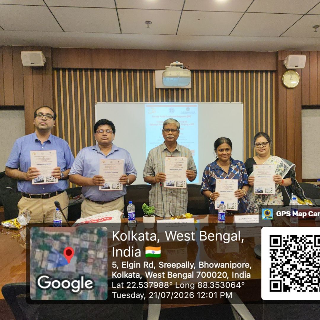 Five-day Faculty Development Programme (FDP) on Strengthening Teaching- Learning and Evaluation Processes in UG Chemistry